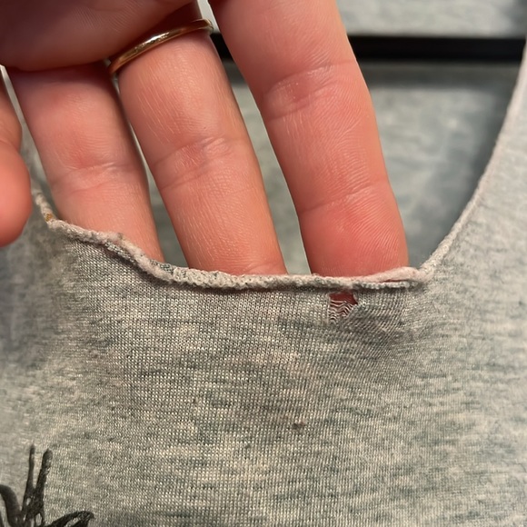 Heathered Aqua Giraffe Muscle Top - Picture 5 of 5